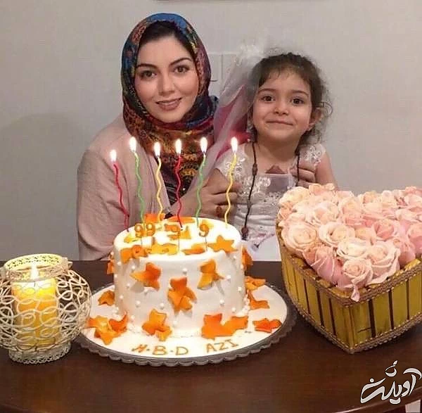 آزاده نامداری و دخترش